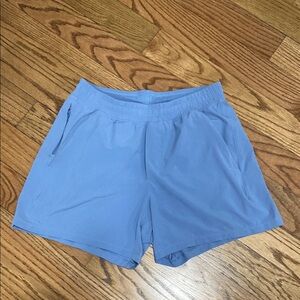 lululemon athletica Blue Men Shorts Flat Front